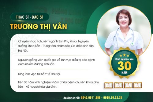 BÁC SỸ Trương Thị Vân