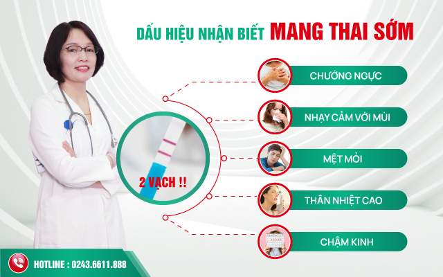 Dấu hiệu nhận biết mang thai sớm